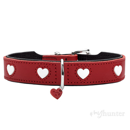 Hunter Hundhalsband Hunter Love M 41-49 Cm Röd