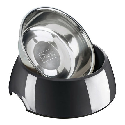 Hunter Hundmatare Hunter Melamin Rostfritt Stål Svart 160 Ml (14,5 X 14,5 X 7 Cm)