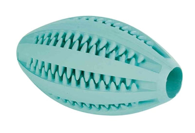 Trixie Denta Fun Rugby Ball Gummi Minze Geschmack 11Cm 3St