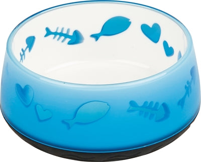 Trixie / Wasserschale Fisch / Herz Kunststoff / Gummiring Sortiert 12 Cm 300 Ml 4 Stück
