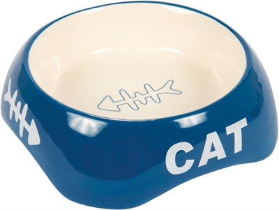 Trixie / Wasserschale Katze Fischgräte Keramik Assortiert 13 Cm 200 Ml 4 Stück