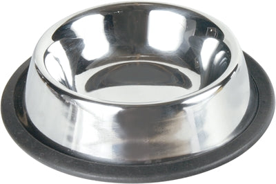 Trixie / Wasserschale Aus Edelstahl / Gummiring 15 Cm 200 Ml 4 Stück