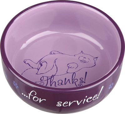 Trixie / Wassernapf Danke Für Den Service Keramiksortiment 11 Cm 300 Ml 4 Stück