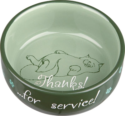 Trixie / Wassernapf Danke Für Den Service Keramiksortiment 11 Cm 300 Ml 4 Stück