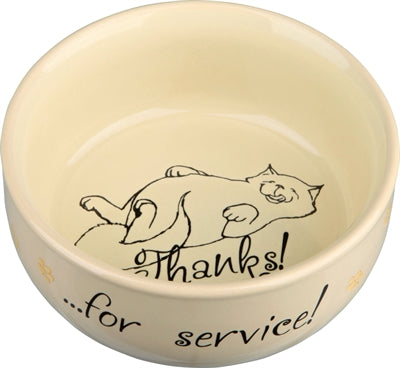 Trixie / Wassernapf Danke Für Den Service Keramiksortiment 11 Cm 300 Ml 4 Stück