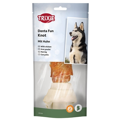 Trixie Denta Fun Knotted Chicken Kauknochen