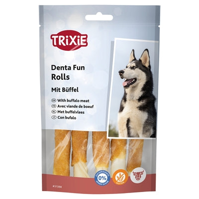 Trixie Denta Fun Buffalo Kaurollen 6X70 Gr 12 Cm