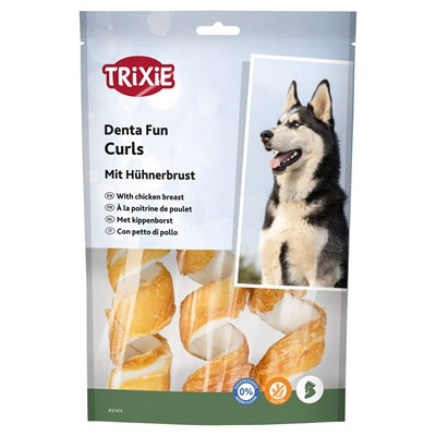 Trixie Denta Spass Huhn Kau-Locken 15 Cm 6X110 Gr