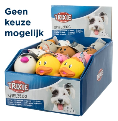 Trixie / Polyestervlies Kugeltier Mit Sound Sortiert 6X6X6 Cm 24 St