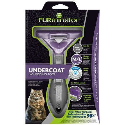Furminator Borste Furminator Fur151357 Katt Stor Svart Violett