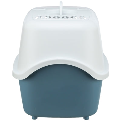 Trixie Katzenklo Vico Open Top Mit Haube Blau Grau / Weiss 56X40X40 Cm