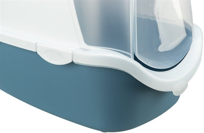 Trixie Katzenklo Vico Open Top Mit Haube Blau Grau / Weiss 56X40X40 Cm