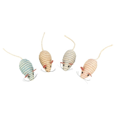 Trixie Maus Sisal Sortiert 10 Cm 4 St