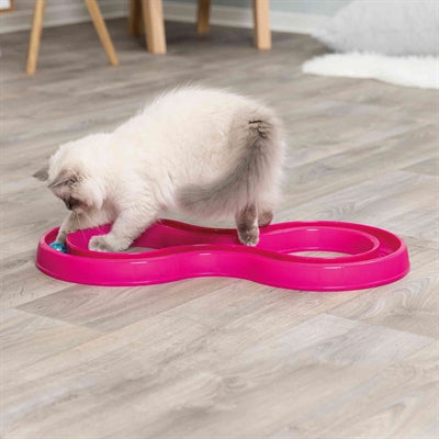 Trixie Blinkende Kugel Rennen Kunststoff Rosa 65X31 Cm