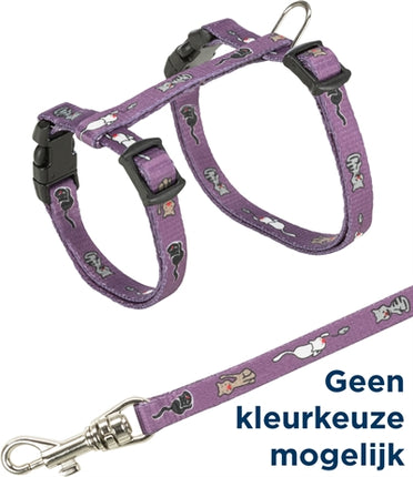 Trixie Kätzchengeschirr Junior Mit Leine Katze Muster Sortiert 21-33X0,8 Cm 120 Cm 4Er-Pack