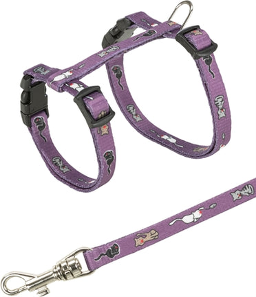Trixie Kätzchengeschirr Junior Mit Leine Katze Muster Sortiert 21-33X0,8 Cm 120 Cm 4Er-Pack