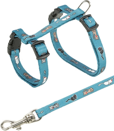 Trixie Kätzchengeschirr Junior Mit Leine Katze Muster Sortiert 21-33X0,8 Cm 120 Cm 4Er-Pack
