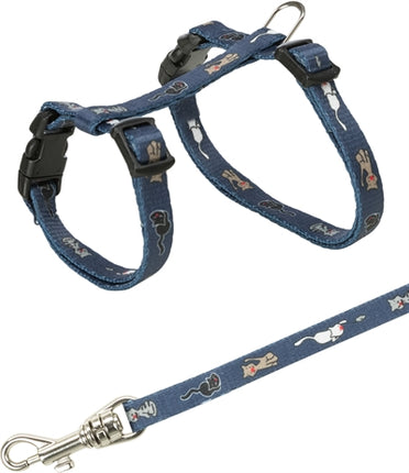 Trixie Kätzchengeschirr Junior Mit Leine Katze Muster Sortiert 21-33X0,8 Cm 120 Cm 4Er-Pack