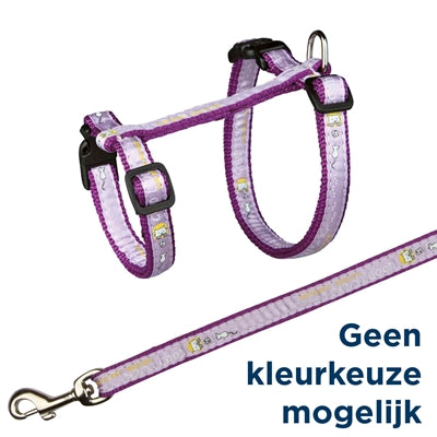 Trixie Katzengeschirr Mit Leine Viel Glück Sortiert 34-57X1,3 Cm 120 Cm 4Er-Pack