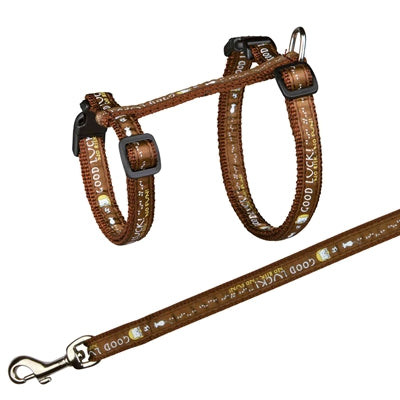 Trixie Katzengeschirr Mit Leine Viel Glück Sortiert 34-57X1,3 Cm 120 Cm 4Er-Pack