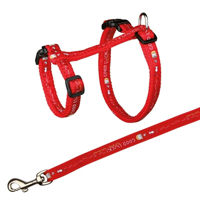Trixie Katzengeschirr Mit Leine Viel Glück Sortiert 34-57X1,3 Cm 120 Cm 4Er-Pack