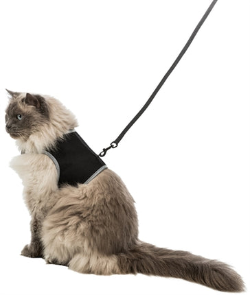 Trixie Softgeschirr Katze Mit Leine Schwarz 36-54 Cm 120 Cm 2 Stück