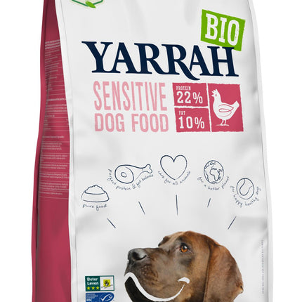 Yarrah Dog Bio-Bröckchen Von Empfindlichem Huhn Ohne Zuckerzusatz