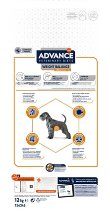 Advance Veterinary Diet Dog Weight Balance Medium/Maxi 12 kg droogvoer voor gewichtsverlies bij honden
