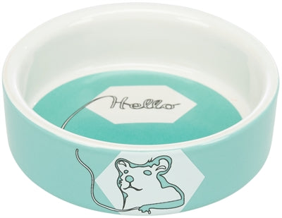Trixie Futterschale / Wasserschale Keramikstreifen Hamster Sortiert 8 Cm 4St