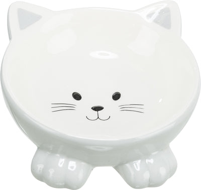 Trixie / Trinknapf Katzenkopf Erhöhtes Keramiksortiment 14 Cm 150 Ml 4Stk