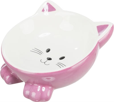 Trixie / Trinknapf Katzenkopf Erhöhtes Keramiksortiment 14 Cm 150 Ml 4Stk