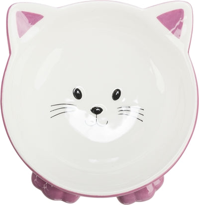 Trixie / Trinknapf Katzenkopf Erhöhtes Keramiksortiment 14 Cm 150 Ml 4Stk