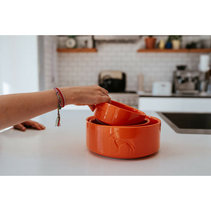 Hunter Hundmatare Hunter Osby Orange Keramik 1,1 L