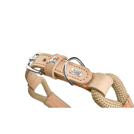 Hunter Hundhalsband Hunter Malia Beige L 50-59 Cm