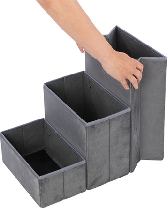 Trixie Korbhaus Harvey Mit Treppe Grau/Weiss