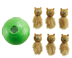 Outward Hound Nina Ottosson Hund Snuffle N' Treat Ball Grün