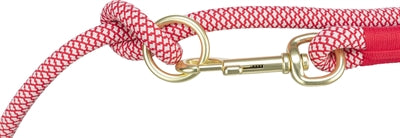 Trixie Soft Rope Hundeleine Verstellbar Rot/Creme 200X1 Cm