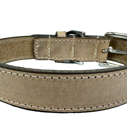 Sazzz Hundehalsband Nomad Vintage Leder Beige