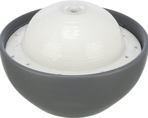 Trixie Vital Dome Trinkbrunnen Keramik Grau/Weiss