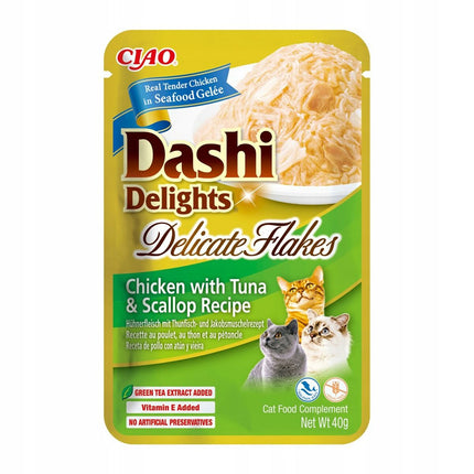 Inaba Snack For Cats Inaba Dashi Delights Delicate Flakes Kyckling 40 G