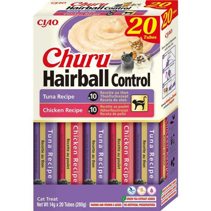 Inaba Snack For Cats Inaba Churu Hairball Control Tuna And Chicken Recipe