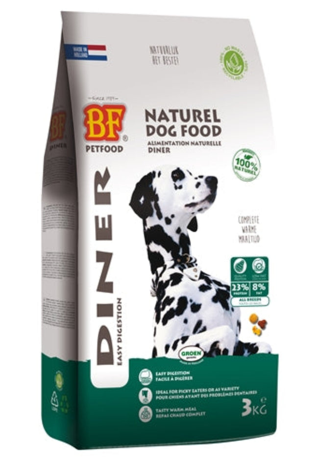 BF Petfood Diner hondenvoer 3 kg en 10 kg
