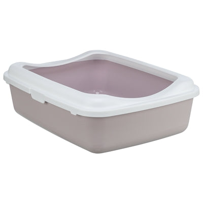 Trixie Katzentoilette Klassisch Mit Rand Flieder/Weiss 37X48X15 Cm
