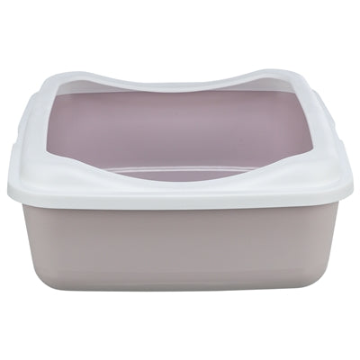 Trixie Katzentoilette Klassisch Mit Rand Flieder/Weiss 37X48X15 Cm