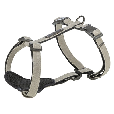 Trixie Hundegeschirr Citystyle H-Rig Baumwolle Hellgrau