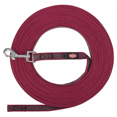 Trixie Gummibeschichtete Hundeleine Sangria S/M 15 Mtr X 1,5 Cm