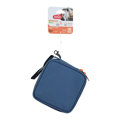 Zolux Bvk 2In1 Faltbarer Futter- Und Trinknapf Blau