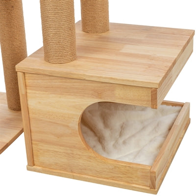 Trixie Kratzbaum Thiago Holz Natur / Weiss 86X40X147 Cm