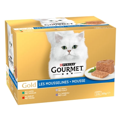 Gourmet Goldmousse Gemischt Kaninchen/Rind/Kalb/Lamm