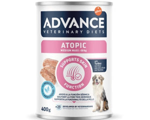 Advance Veterinary Diet Dog Atopic Gevoelige Huid Medium/Maxi 6 x 400 g natvoer voor gevoelige huid